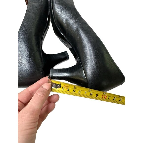 Sofft Sorrento Black Genuine Leather Peep Toe Pumps High Heels Shoes Sz 8 M - Picture 8 of 9